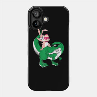 Bunny Riding T-Rex Cute Dino-saur Happy Easter Phone Case