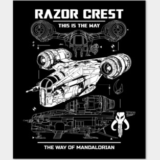 razor crest Posters and Art