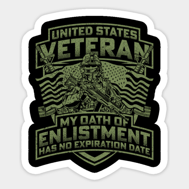 United states veteran my oath of enlistment has no expiration date Magnet by Silly Me Studio