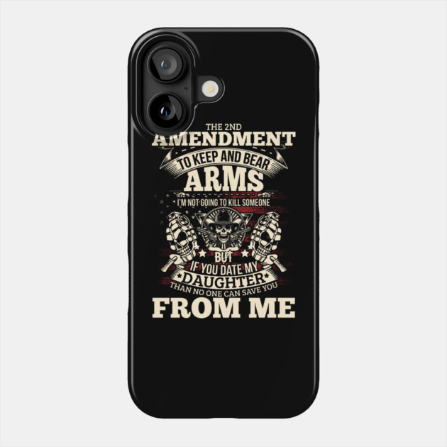 The 2nd Amendment, To Keep and bear arms Phone Case by Silly Me Studio