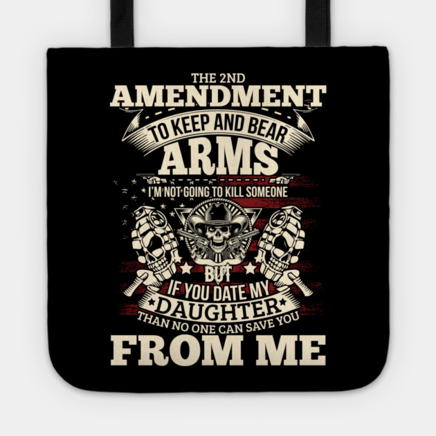 The 2nd Amendment, To Keep and bear arms Tote by Silly Me Studio