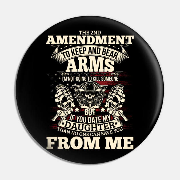 The 2nd Amendment, To Keep and bear arms Pin by Silly Me Studio