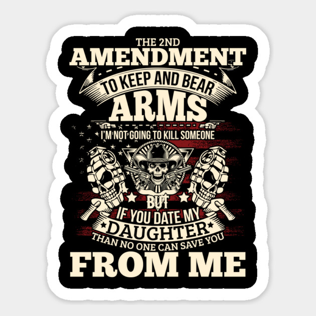 The 2nd Amendment, To Keep and bear arms Magnet by Silly Me Studio