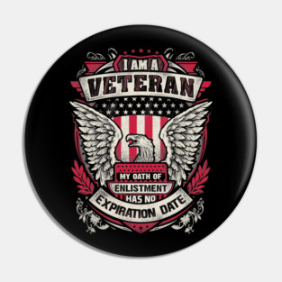 United States veteran my oath of enlistment has no expiration date. Pin