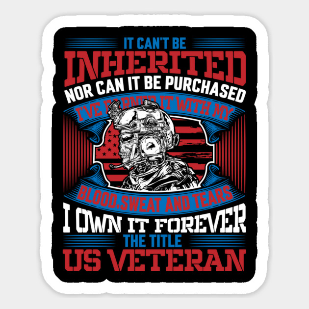 I own it forever the title US Veteran, Veteran, Vet, Military Service Magnet by Silly Me Studio