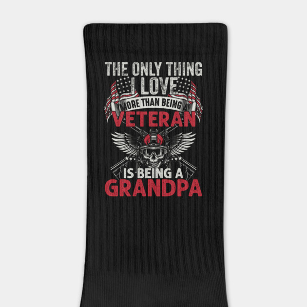 The only thing I love than being a Veteran is being Grandpa by Silly Me Studio