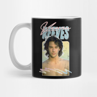 Keanu Reeves // Retro 90s Aesthetic Fan Artwork Mug