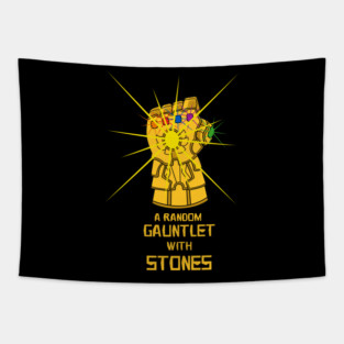 A RANDOM GAUNTLET WITH STONES Tapestry