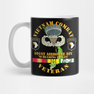 Vietnam Combat Veteran w 101st Airborne Div SSI V1 Mug