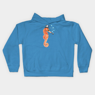 Victorian Seahorse Kids Hoodie