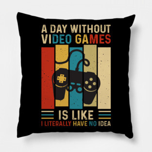 vintage video game designs Pillow