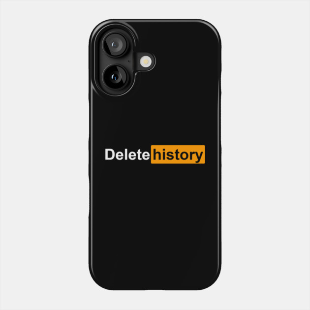 Delete history Phone Case by John Wigger