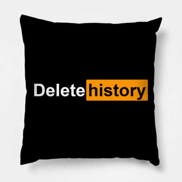 Delete history Pillow by John Wigger