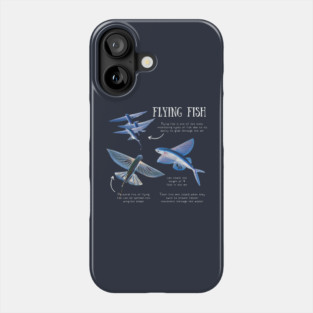 Animal Facts - Flying Fish Phone Case