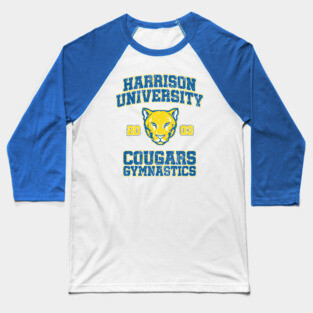 Harrison University Cougars Gymnastics - Old School Baseball T-Shirt