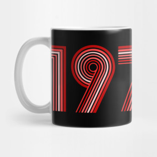 1970s Retro Red Disco Font Mug