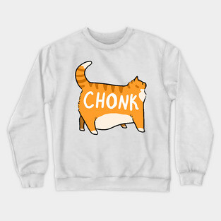 Chonky Orange Tabby Cat Crewneck Sweatshirt