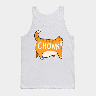 Chonky Orange Tabby Cat Tank Top