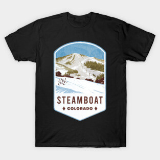 Steamboat Colorado Ski Badge T-Shirt