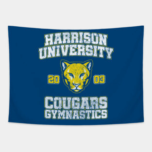 Harrison University Cougars Gymnastics (Variant) - Old School Tapestry