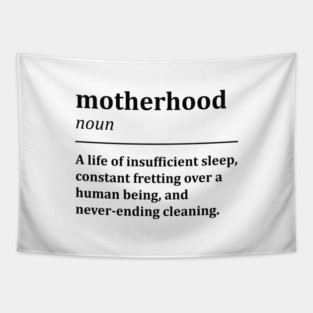 Funny Motherhood Dictionary Definition Tapestry