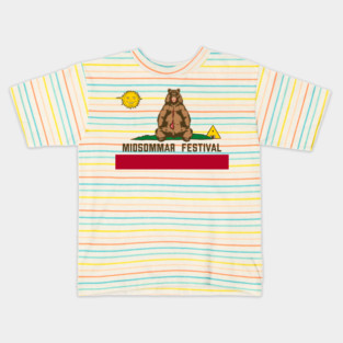 Midsommar Festival Flag Kids T-Shirt