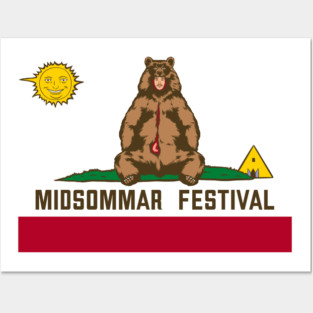 Midsommar Festival Flag Posters and Art