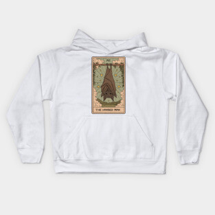 The Hanged Man - Bat Tarot Kids Hoodie
