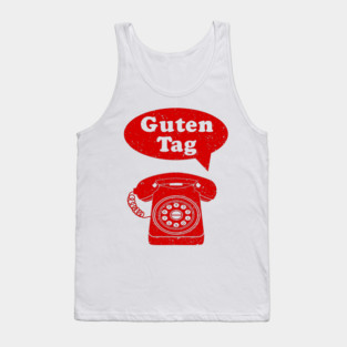 Guten Tag German Language retro phone Tank Top