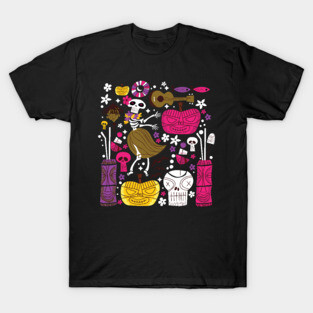 Tiki Freaks do the Hulaween T-Shirt