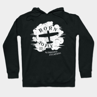 Born to Fly Vintage Design Hoodie