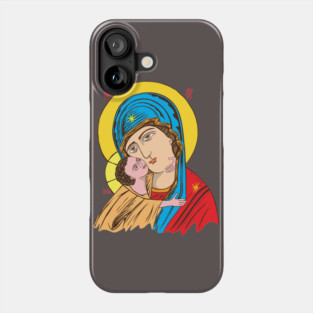 Virgin Mary and Little Christ Phone Case