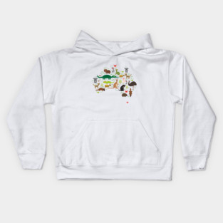 Australian Animals Kids Hoodie