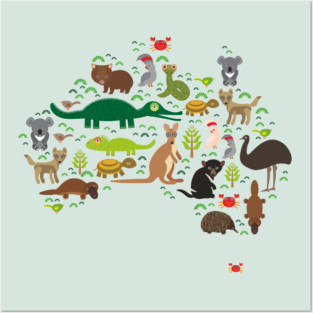 Australian Animals Posters and Art