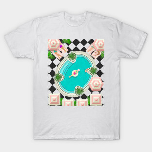 Black and Pink Pool T-Shirt