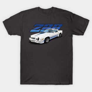1981 Chevrolet Camaro Z28 in white T-Shirt