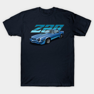 1981 Chevrolet Camaro Z28 in blue T-Shirt