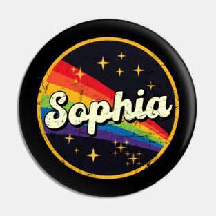 Sophia // Rainbow In Space Vintage Grunge-Style Pin