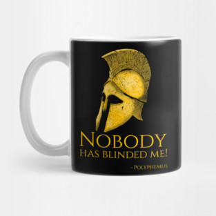 Ancient Greek Mythology - Nobody has blinded me! - Polyphemus Mug