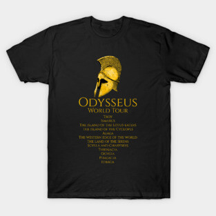 Odysseus World Tour - Ancient Greek Mythology T-Shirt