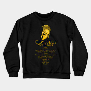 Odysseus World Tour - Ancient Greek Mythology Crewneck Sweatshirt