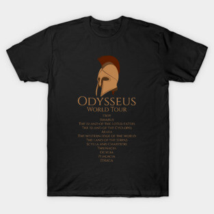 Ancient Greek Mythology - Odysseus World Tour T-Shirt