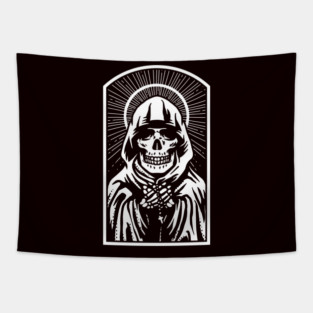 Santa Muerte Mexican Dead Mexico Sugar Skull Female Deity Tapestry
