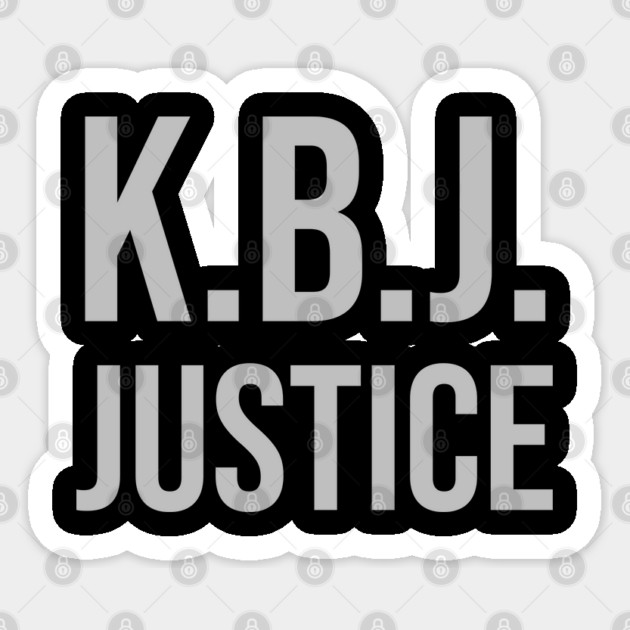 Ketanji Brown Jackson - KBJ Justice Sticker by UrbanLifeApparel