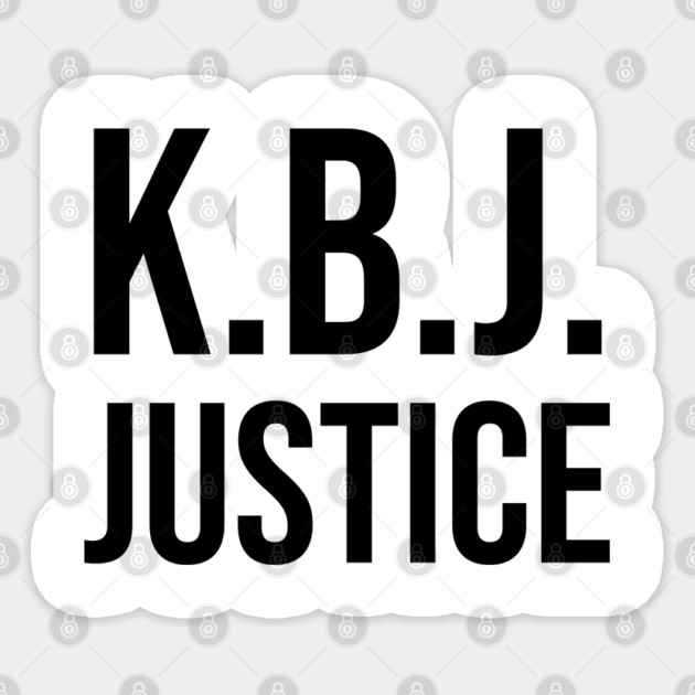 Ketanji Brown Jackson - KBJ Justice Sticker by UrbanLifeApparel