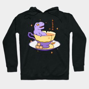 Kawaii Tea Rex Teatime Hoodie