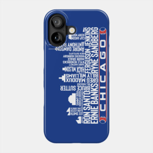 Chicago Baseball Team All Time Legends, Chicago City Skyline Phone Case