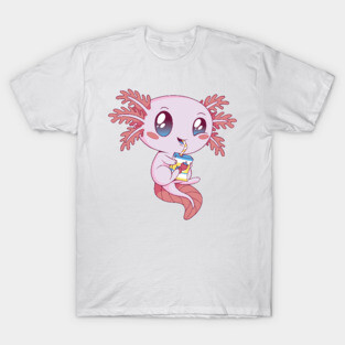 Axolotl Strawberry milk P R t shirt T-Shirt