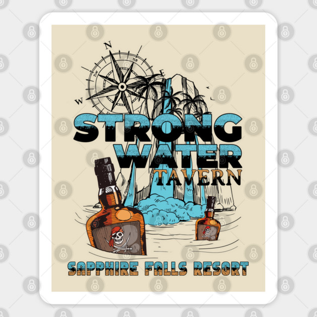 Strong Water Tavern at Sapphire Falls Resort Orlando Florida Sticker by Joaddo