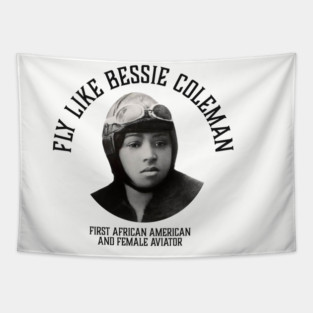 Fly like Bessie Colemen, First African American and female aviator | Black Woman | Black History Tapestry